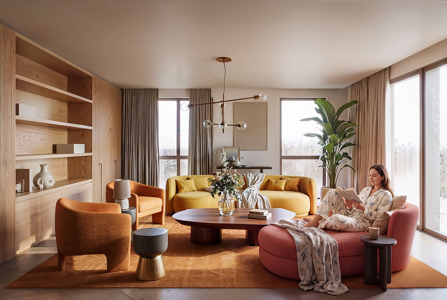 Interior Guest — residential interior rendering